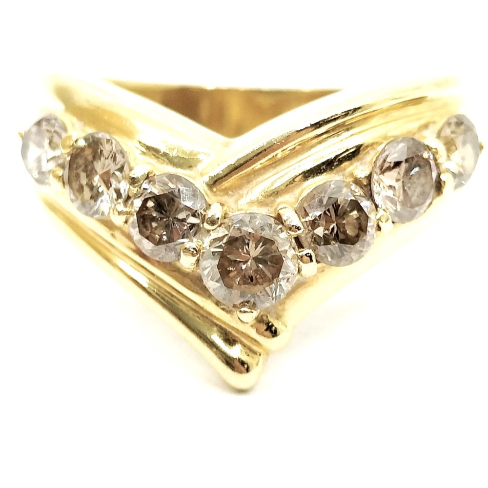 K18 Solid Yellow Gold With 1.08 Natural Diamond
